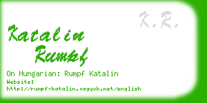 katalin rumpf business card